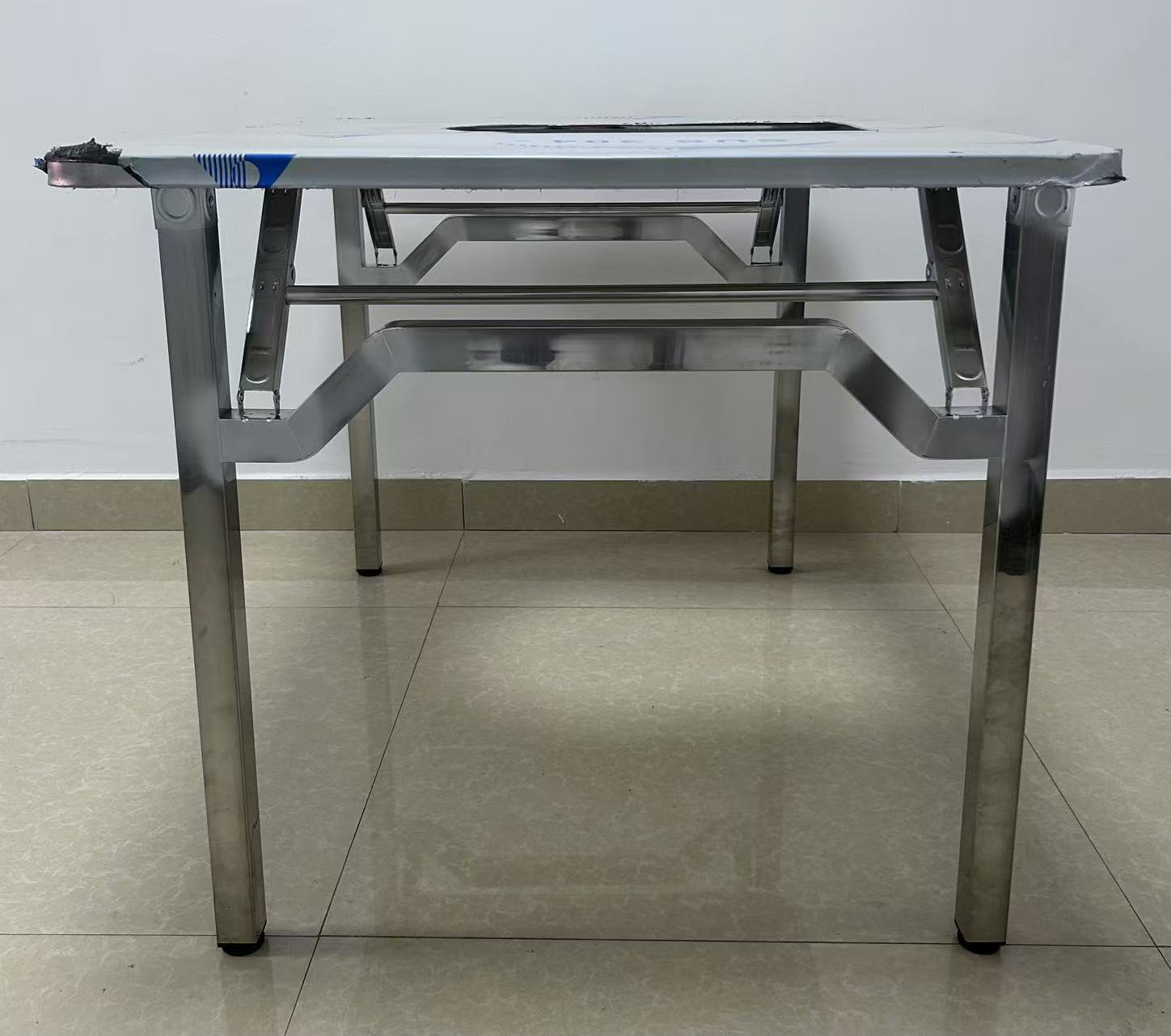 Korean Bbq Grill - Mesa de jantar quadrada dobrável de