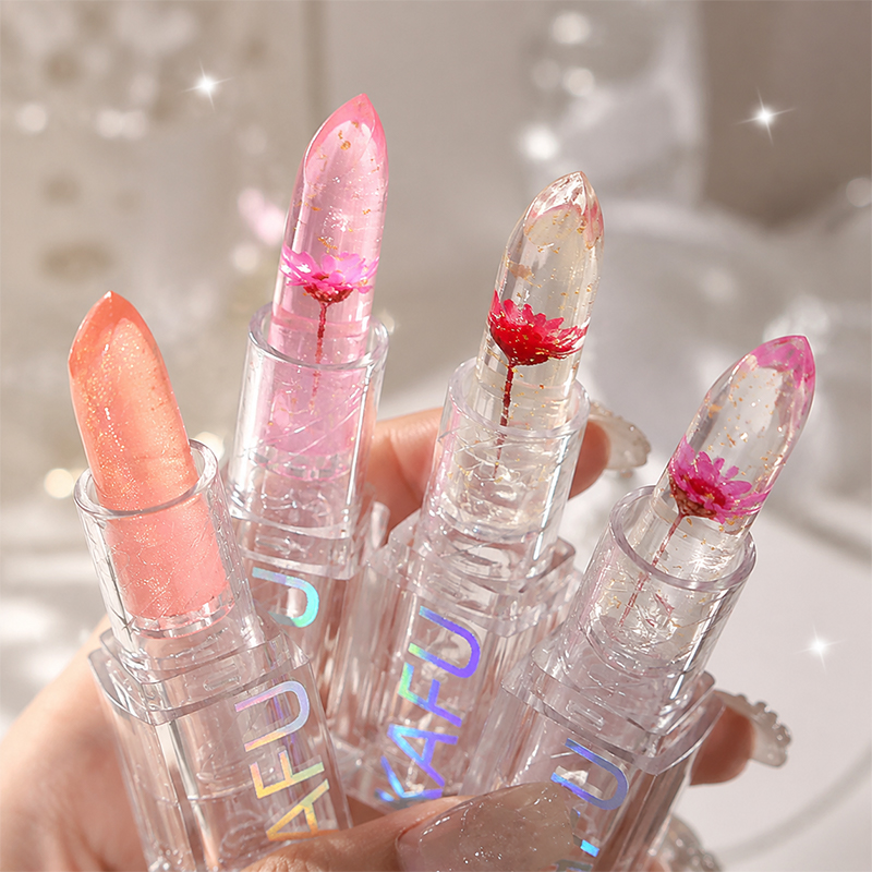 Lip Tint Korean - Conjunto de 4 Batons com Glitter