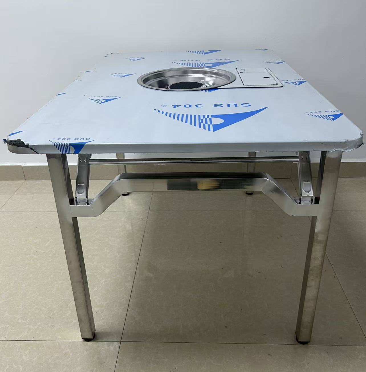 Mesa de jantar quadrada dobráv - Korean Bbq Grill avaliação e preço