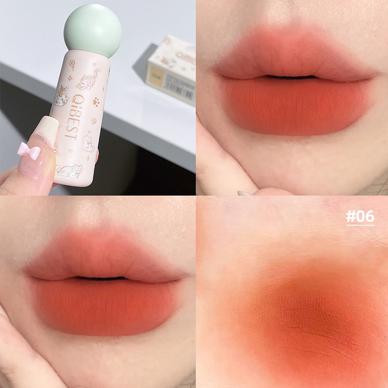 Qibest batom líquido nude fosc - Lip Tint Korean avaliação e preço