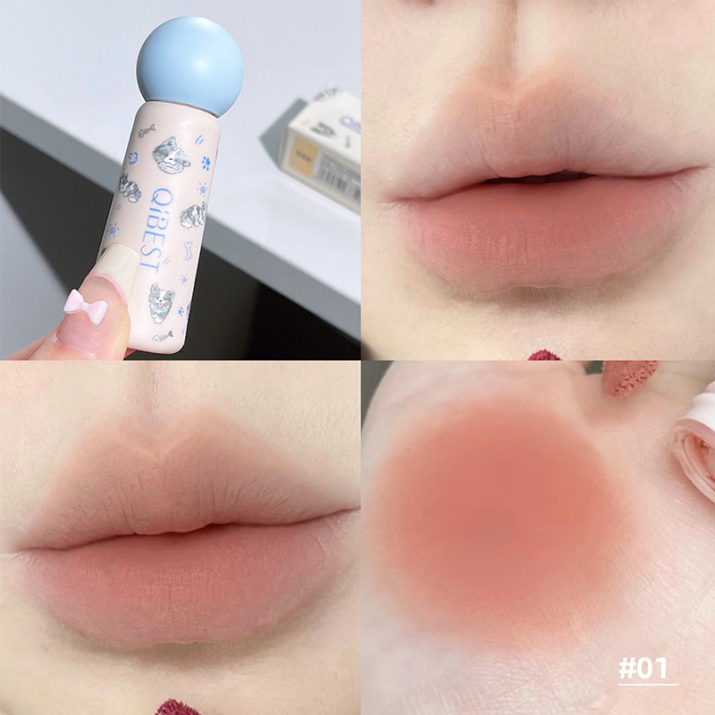 Qibest batom líquido nude fosc - Lip Tint Korean avaliação e preço
