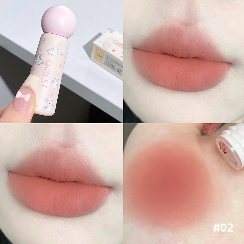 Qibest batom líquido nude fosc - Lip Tint Korean avaliação e preço
