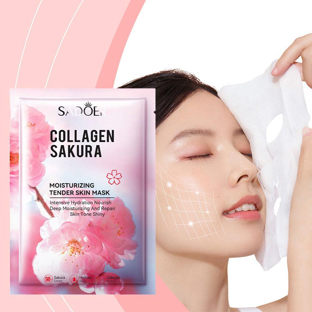 5 pçs colágeno sakura máscara  - Sheet Mask Collagen avaliação e preço
