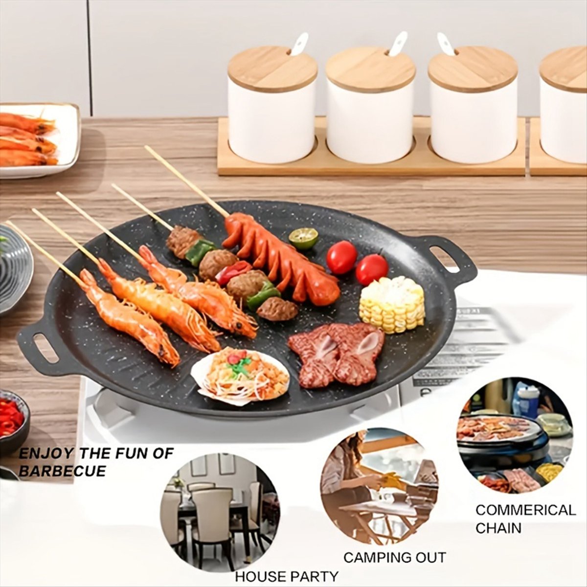 Aa14 ferro fundido coreano chu - Korean Bbq Grill avaliação e preço